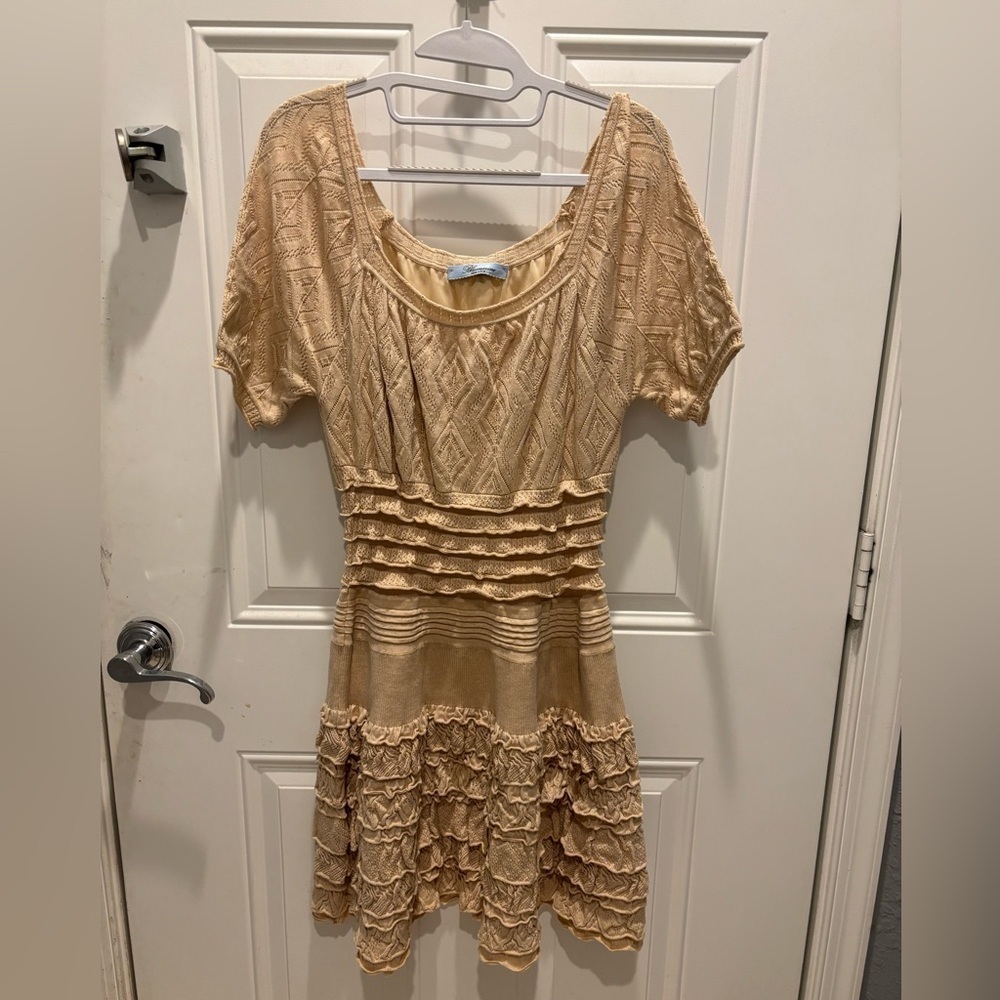 Bluemarine crochet knit dress sz 10